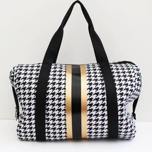 The Cassie Weekender Houndstooth Harper Collection-Black/White